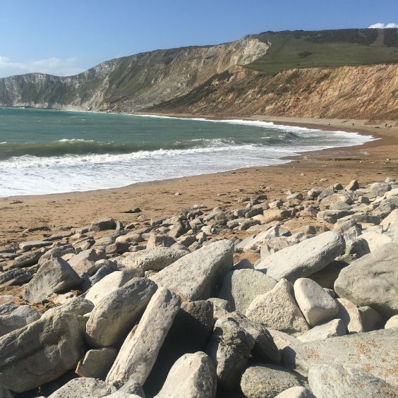 Worbarrow Bay close to the Deserted Village of Tyneham