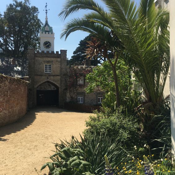 Tudor gate at Brownsea Island