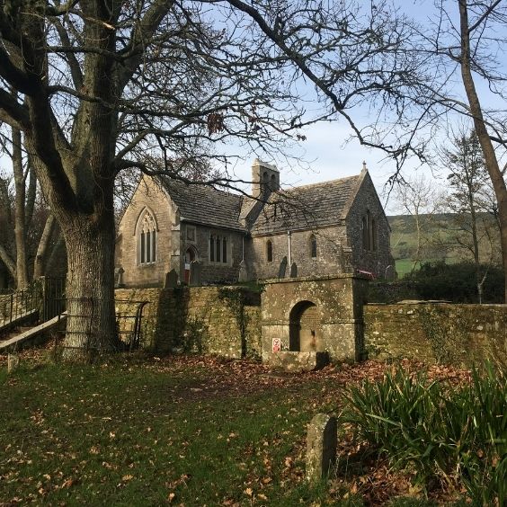 St Mary's Church in the deserted village of Tyneham