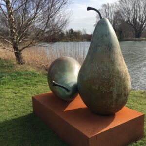 Pears sculpture at the sculpture park in Dorset