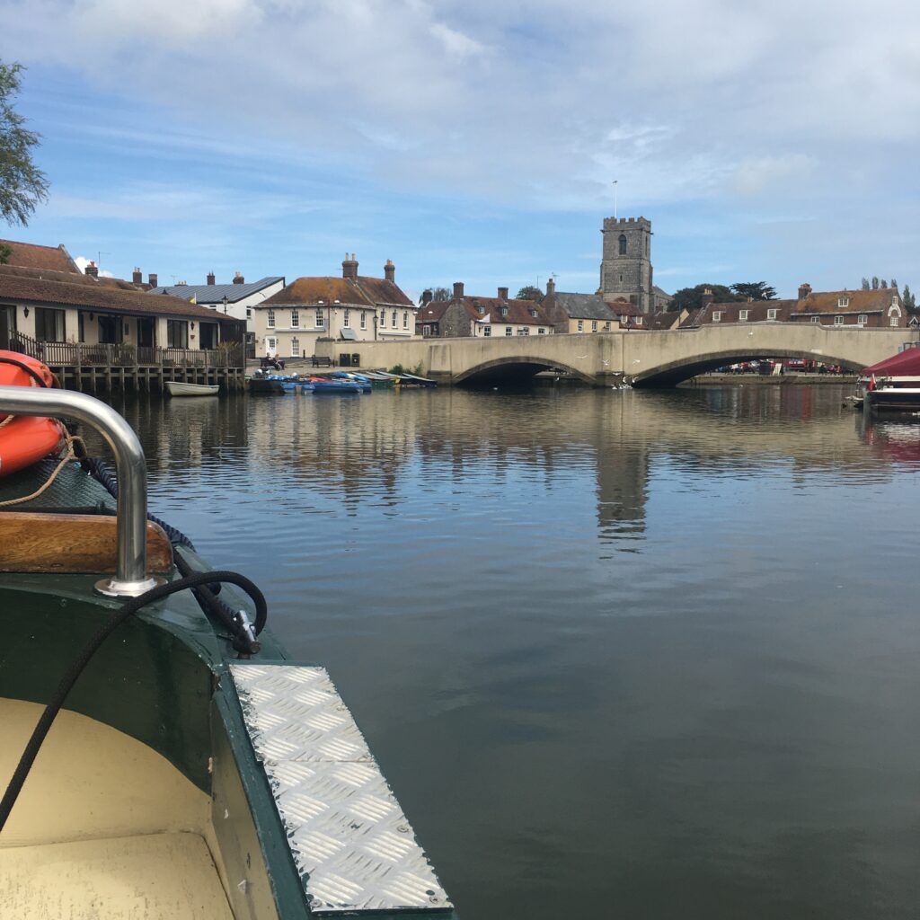 Boat ride on the River Frome from Wareham Quay, close to our Wareham B&B