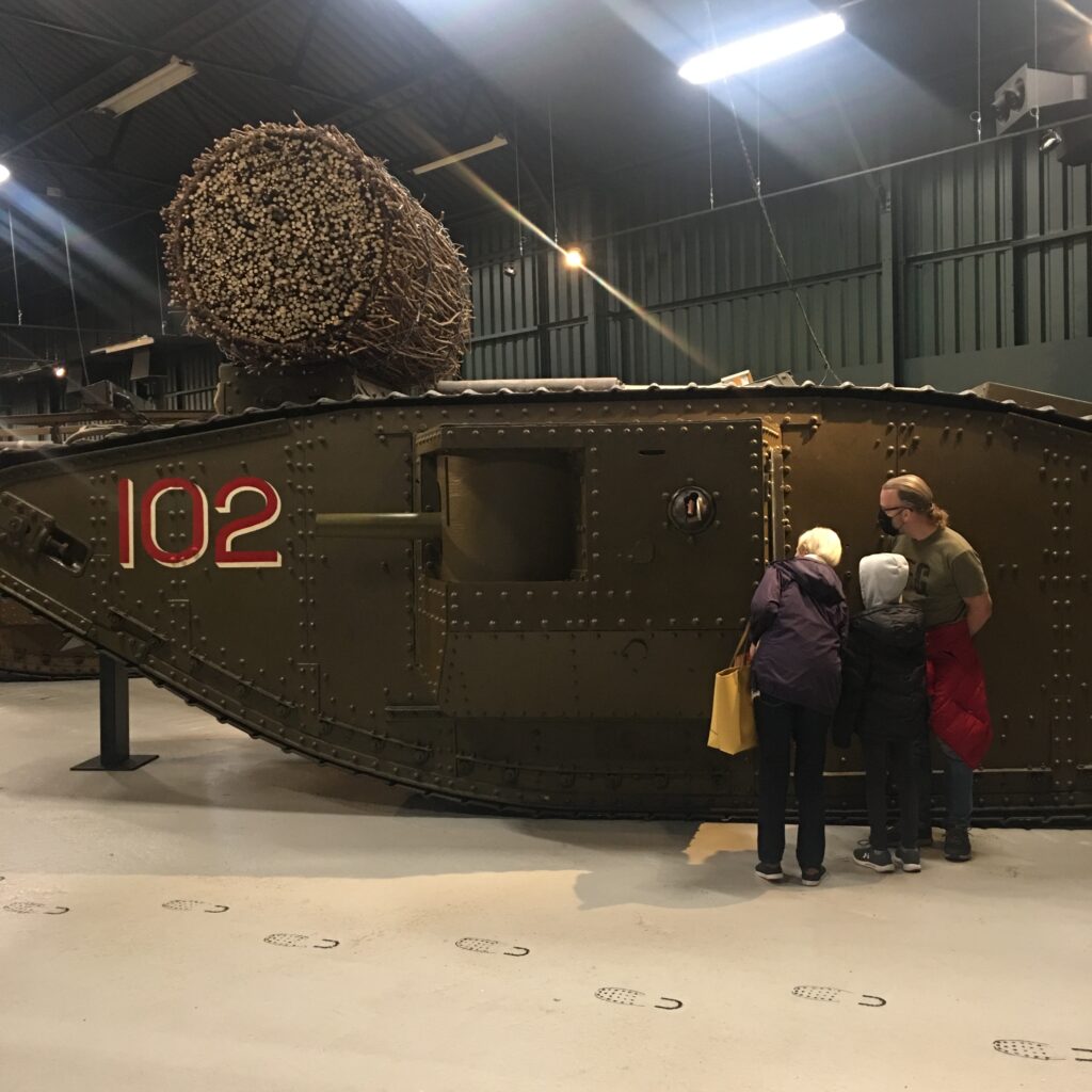Mark 1V at the Tank Museum near our Wareham B&B